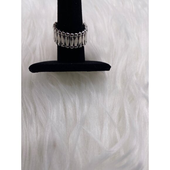 Paparazzi Jewelry Colorfully Rustic Purple Stretch Ring For Women - Picture 7 of 7